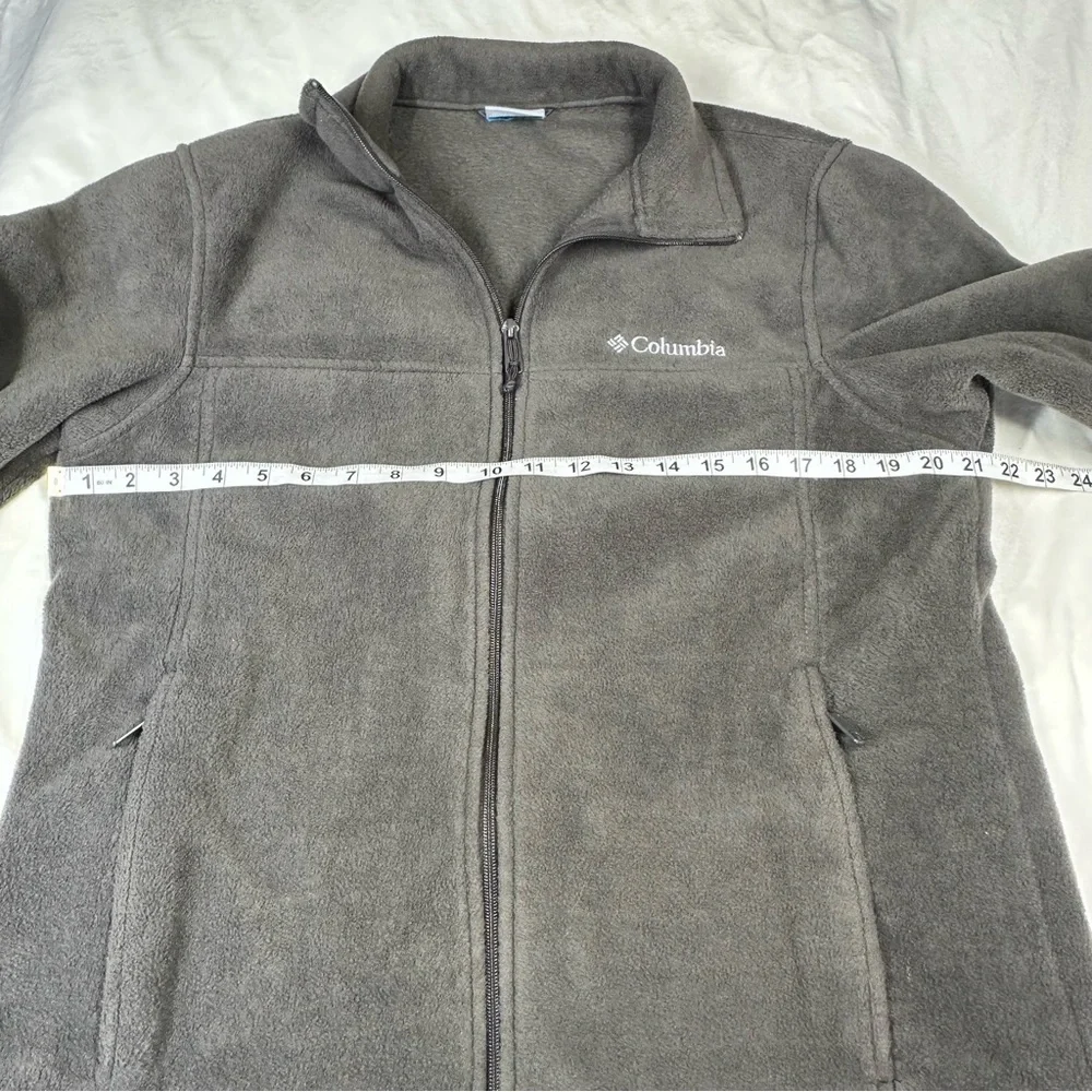 Columbia Jacket Men's Fleece Size Medium Full Zip Long Sleeve Outdoor Gray - Picture 11 of 12